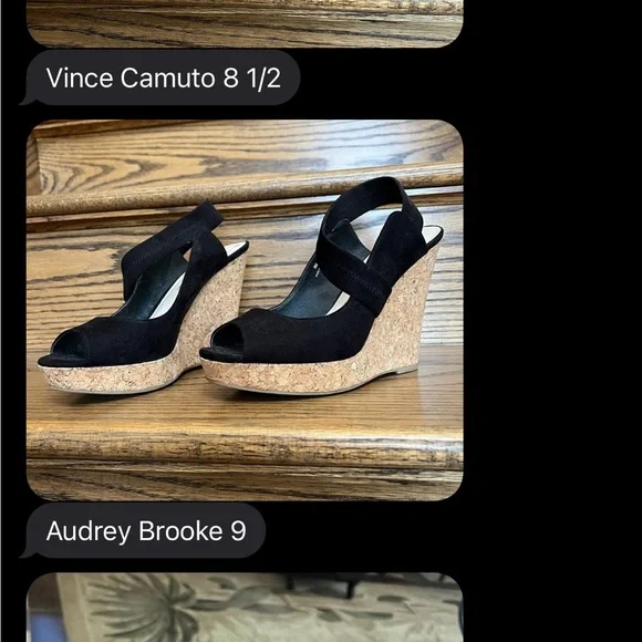 Audrey Brooke Cork Wedges - Picture 2 of 2